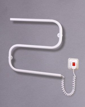 Электрический полотенцесушитель Змейка-S (белая)