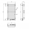 Полотенцесушитель Navin Грандис 480х1000 Sensor правый с таймером