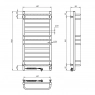 Полотенцесушитель Navin Грандис 480х1000 Sensor левый с таймером