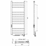 Электрополотенцесушитель EF imidzh L 380 x 910